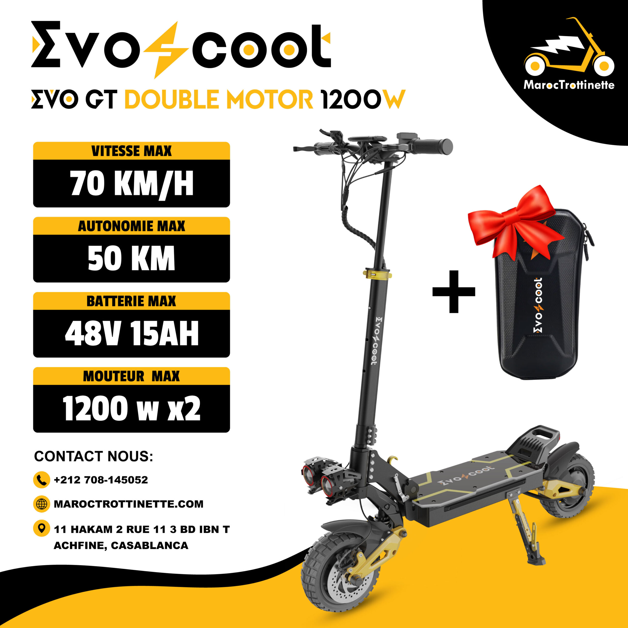 Evoscoot EVO GT Trottinette électrique